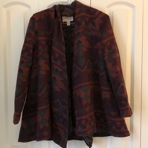 Patterned soft wool sweater